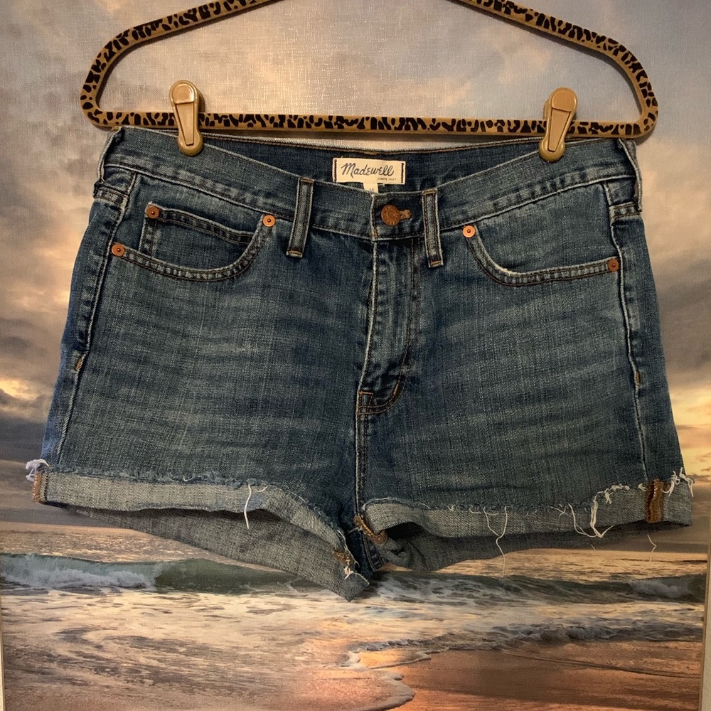 Madewell high rise denim jean shorts
